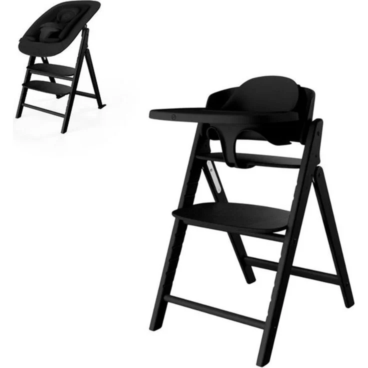 Cybex Click & Fold 4-in-1 Hochstuhl (inkl. Bouncer, Babyset u. Tablet) Stunning Black – Bild 4