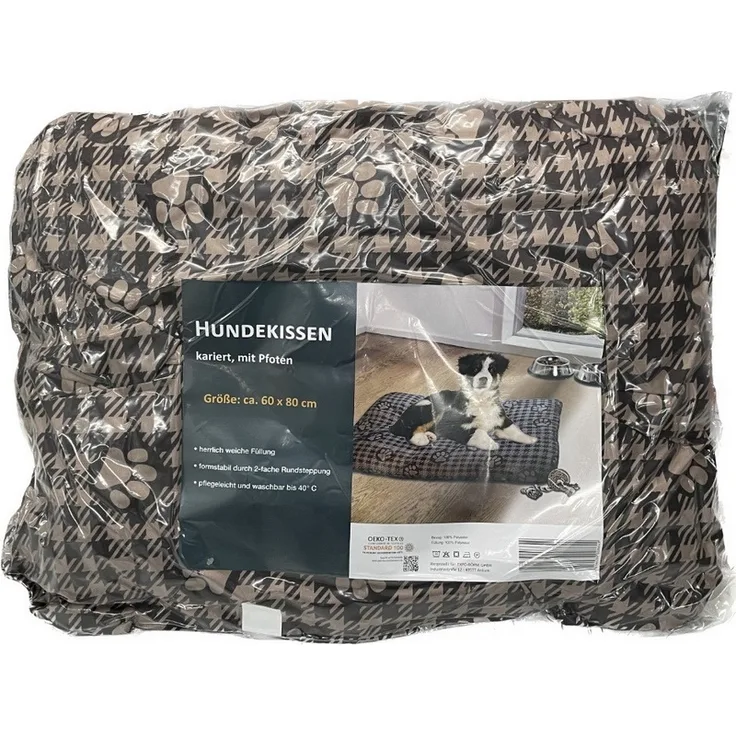 Hundekissen 60 x 80 cm 1438-01305 braun