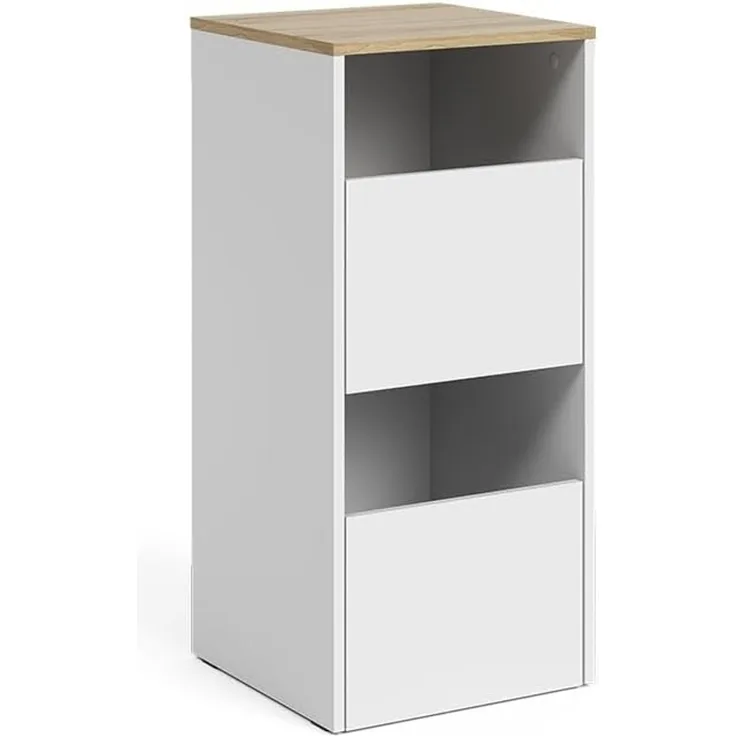 Wäscheschrank Viktor Weiß/Artisan-Eiche 40.2 x 88.2 cm mit 2 Türen Vicco