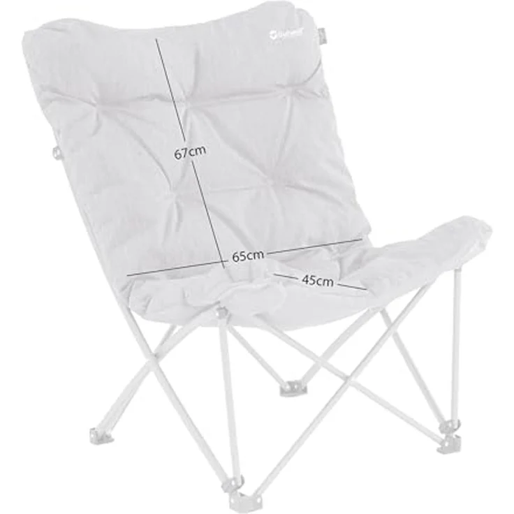 Outwell Klappbarer Campingstuhl Fremont Lake Grau 435193 – Bild 4