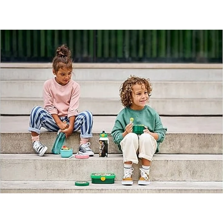 Mepal Brotdose Kinder - Bento Box Kinder - Brotdose Kinder mit Fächern & Gabel - Meal Prep Box mit Clip-Verschluss - BPA-frei & Spülmaschinenfest - 750 ml - Frozen Sisters Forever – Bild 7