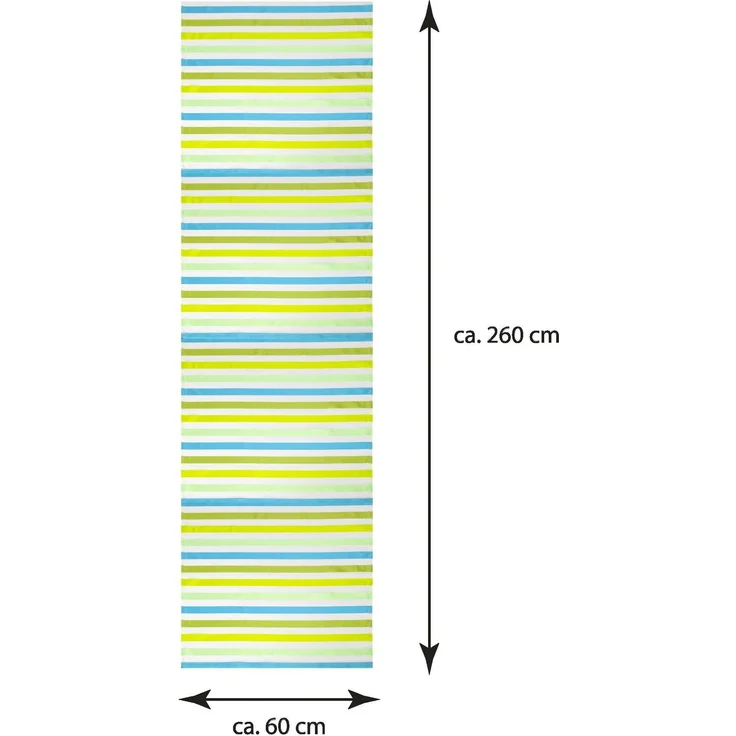 Bestlivings Flächenvorhang Elena 3er Pack "gestreift" 60 x 260 cm (B x H) in Petrol Grün, Schiebevorhang mit Streifen – Bild 2