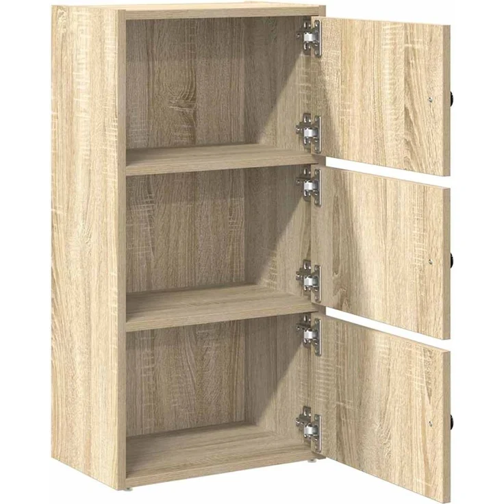 vidaXL Bücherregal Sonoma-Eiche 40x24x77 cm Holzwerkstoff 860366 – Bild 5