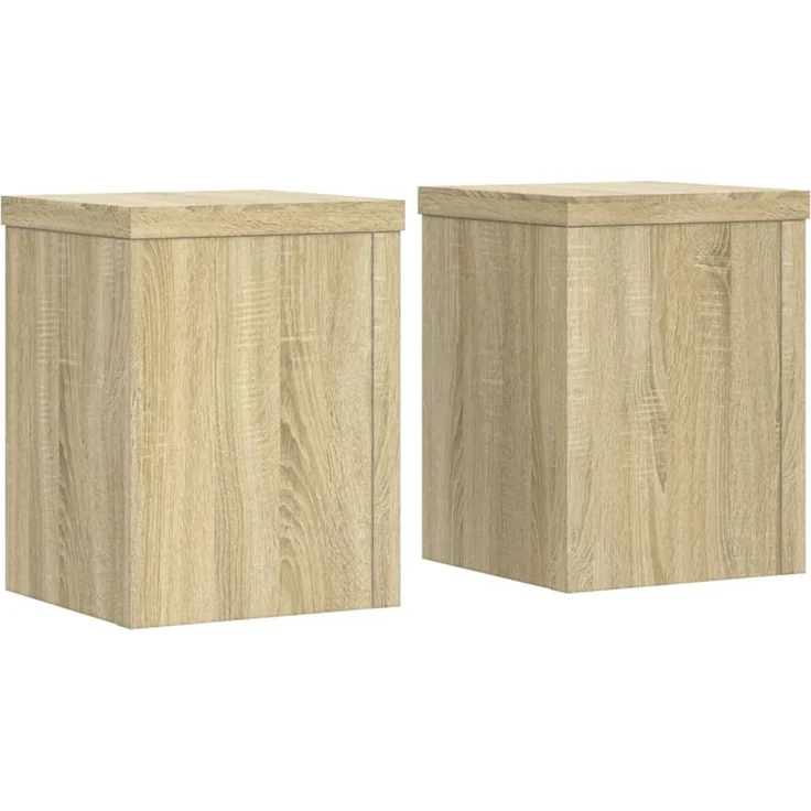vidaXL Pflanzenständer 2 Stk. Sonoma-Eiche 15x15x20 cm Holzwerkstoff 852890 – Bild 2