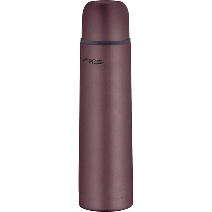 THERMOcafé by THERMOS TC BEVERAGE BOTTLE burgundy mat 0,70l, Thermosflasche mit Becher aus Edelstahl, 12h heiß & 24h kalt, Auslaufsicher, für Schule, Unterwegs & Büro – Bild 2