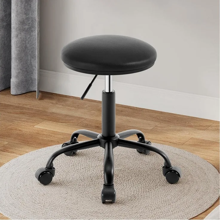 EUGAD Barhocker, Schminkstuhl höhenverstellbar drehbar, runder Hocker 360° drehbar