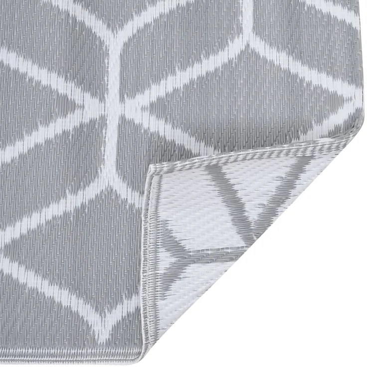 vidaXL Outdoor-Teppich Grau 120x180 cm – Bild 6