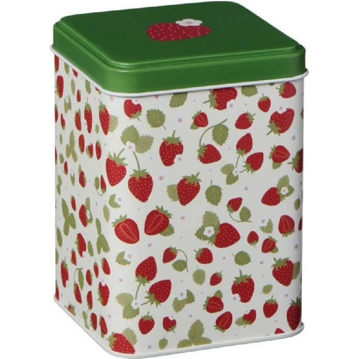 Ib Laursen Keksdose Ib Laursen Aufbewahrungsdose Keksdose Erdbeeren Viereckig – Bild 1