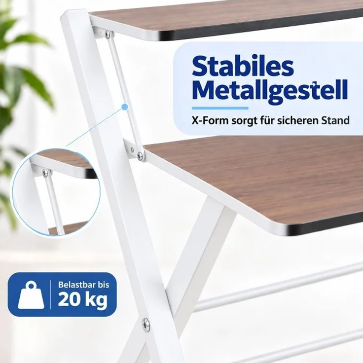 Relaxdays Klappbarer Schreibtisch Monitoraufsatz – Bild 9