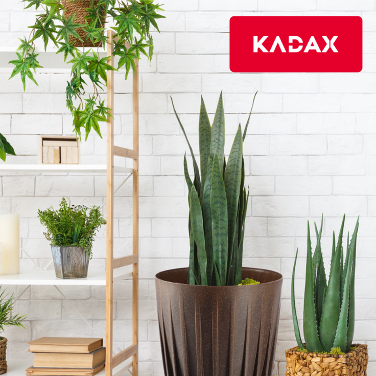 KADAX Öko-Blumentopfabdeckung + brauner Einsatz 25x30 cm – Bild 7
