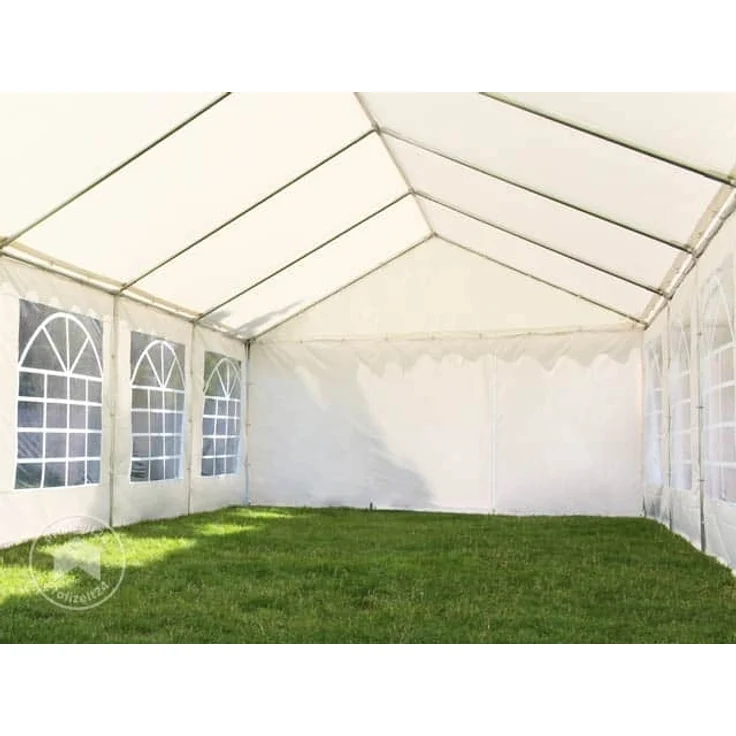 Party-Zelt Festzelt 4x6 m Garten-Pavillon -Zelt PVC Plane 700 N in weiß Wasserdicht – Bild 5