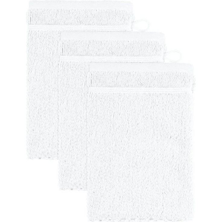 Möve for frottana Waschhandschuh Pearl, Walkfrottier (3-St), mit Perloptik – Bild 3