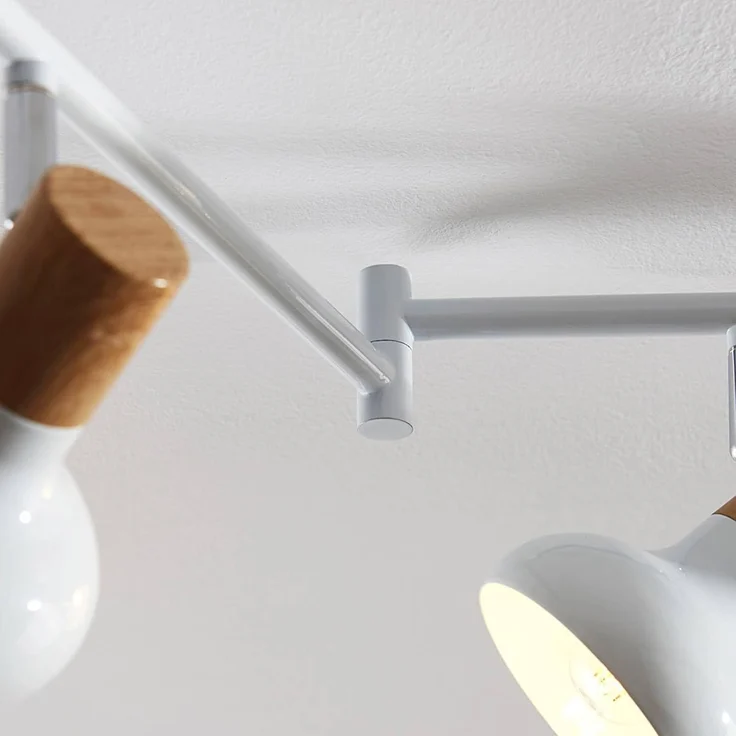 Lindby Deckenstrahler Fridolin, Metall, Weiß IP20, 6 x 40 W – Bild 8