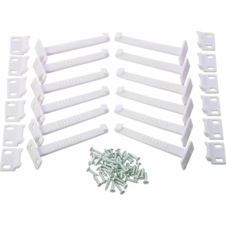 Dreambaby G181 Kindersicherung-Schrank Sicherheitsriegel Schubladensicherung Schranksicherung (12er)