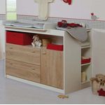 roba Wickelkommode 'Gabriella' - inkl. Wickelansatz - 2 Schubladen - Wickelhöhe 90 cm - Weiß