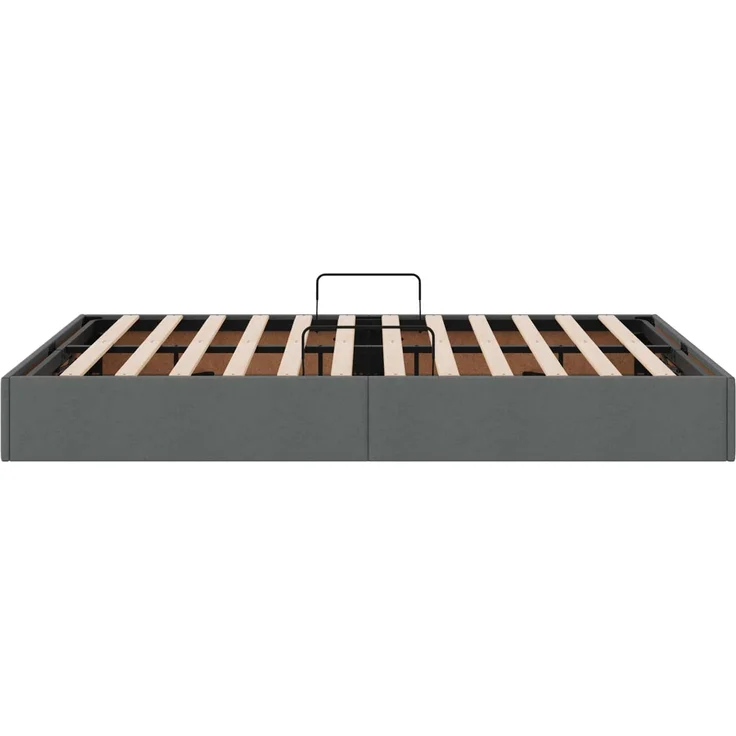 vidaXL Ottoman Bettgestell mit Speicher Dunkelgrau 140 x 190 cm Stoff 3442821 – Bild 8