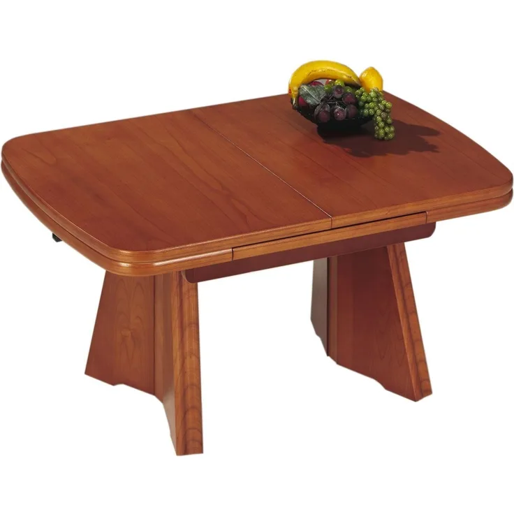 Funktionstisch Callida höhenverstellbar und ausziehbar 90(130,5) x 65 x 54-73 Couchtisch massiv Kirschbaum 16023