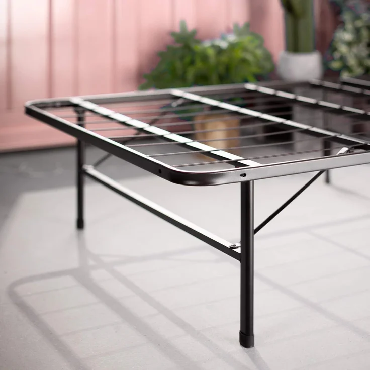Zinus SmartBase Klappbett 90x190 cm - Höhe 35 cm - Ideal für EIN Gästebett - Mit Stauraum unter dem Bett - Metallbett - Schwarz – Bild 5