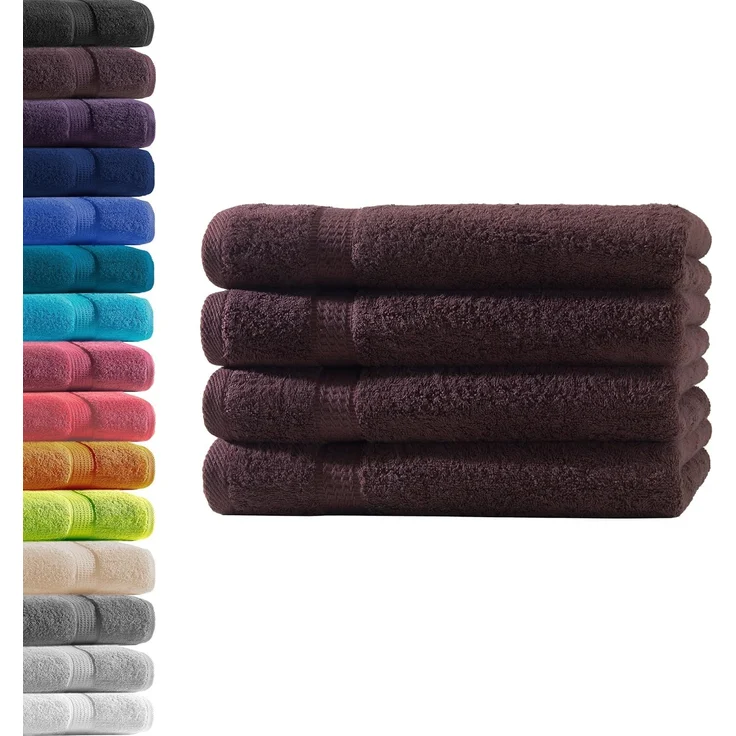 Hometex Premium Textiles Handtuch in Premium Qualität 500 g/m², Feinster Frottier-Stoff 100% Baumwolle, 4x Handtuch, weich, saugfähig, extra schwer & flauschig – Bild 1