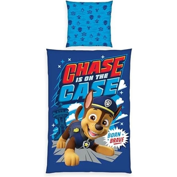 Paw Patrol Bettwäsche 135x200 cm Baumwolle Kinder Bettset 2 teilig Wendemotiv – Bild 1