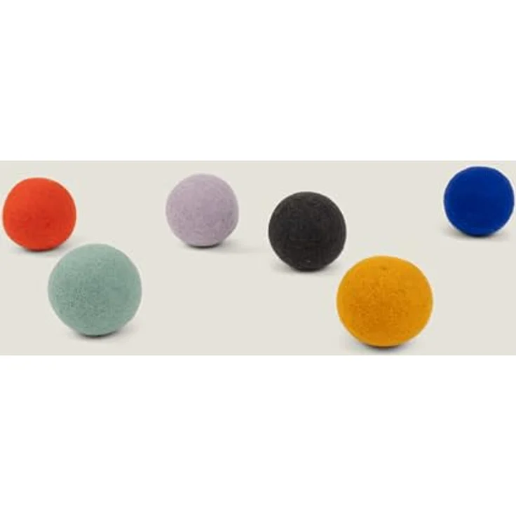 myfelt Tierball Filz Ball Set, reiner Schurwolle, Zweifarbiges Hundeball Set (2-tlg) 7 cm, handgefertigt, Unterstützt die Zahnpflege – Bild 3