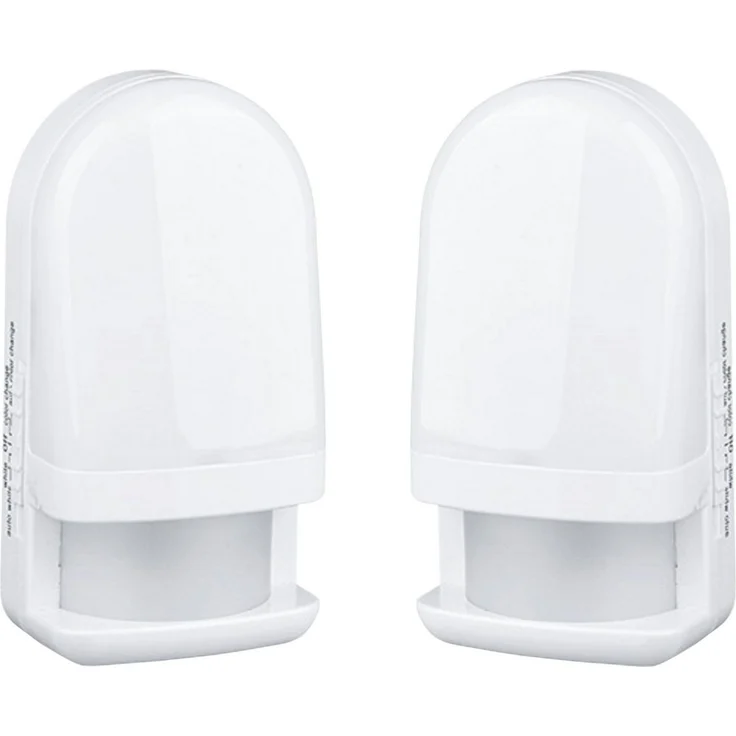 TRANGO LED Nachtlicht, Bewegungsmelder, 2er Set 11-239 LED Sensor Nachtlicht in Weiß mit Automatikfunktion I Betrieb mit 3x AAA Batterie (nicht enthalten) mit Bewegungssensor, Tageslichtweiß, Sicherheitslicht, Orientierungslicht, Einschlafhilfe – Bild 1