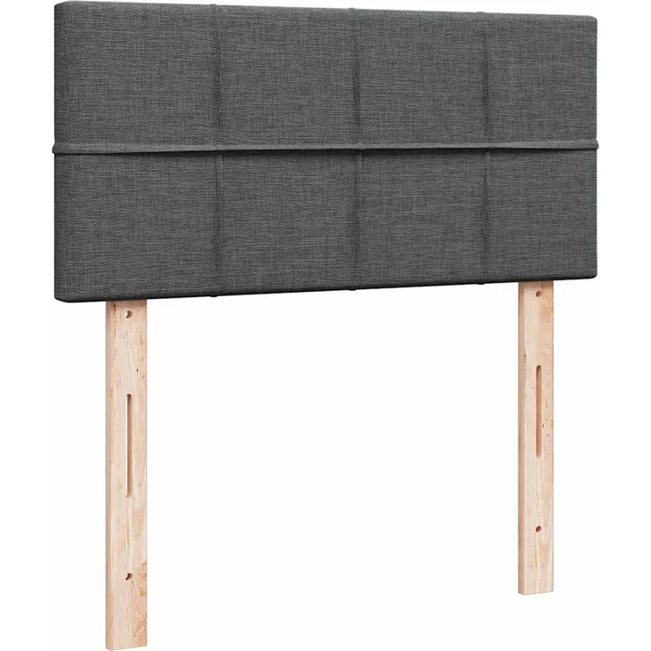 vidaXL Ottomane Bett mit Matratze & LEDs Dunkelgrau 90x200 cm Stoff 3312278 – Bild 8
