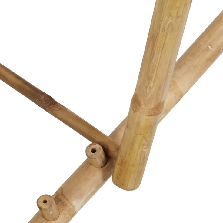 vidaXL Liegestuhl Bambus und Canvas Grün 313021 – Bild 9