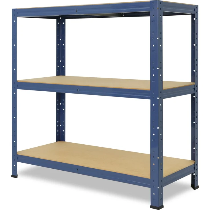shelfplaza HOME 90x40x45 cm Schwerlastregal in blau mit 3 Böden und 175 kg Traglast pro Boden – Bild 5