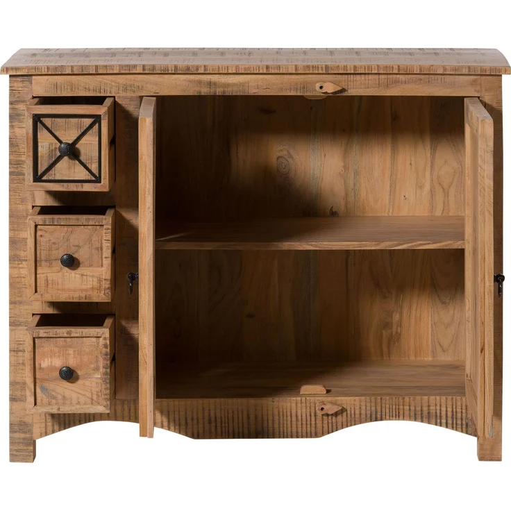 Kommode Akazie 110x40x85 natur versiegelt NATURE OF SPIRIT #217 – Bild 2