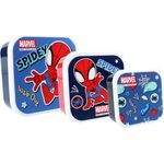 Spiderman Kinder Brotdose – Vielseitige 3-in-1 Lunchbox für Snacks & Mahlzeiten