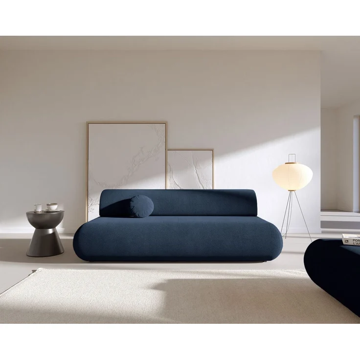 Selsey 'Armone' 3-Sitzer Sofa mit Schlaffunktion, Chenille, Dunkelblau – Bild 2