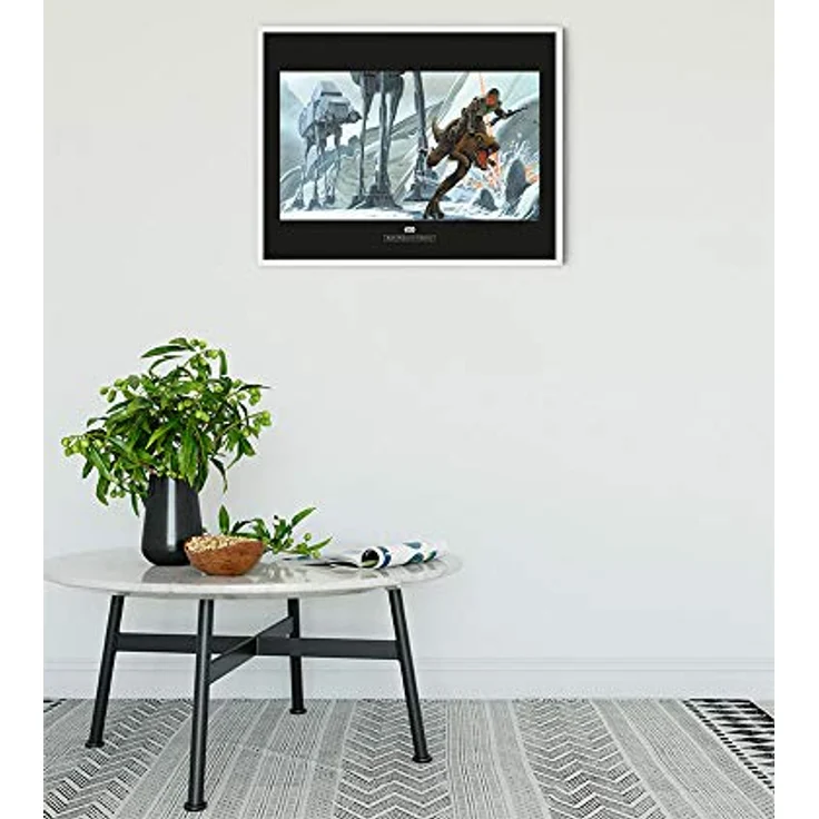 Komar Wandbild Star Wars Classic RMQ Hoth Battle Ground, Kunstdruck 70 x 50 cm, seidenmatte Oberfläche, lichtbeständig, für Kinder- und Jugendzimmer, ohne Rahmen – Bild 2