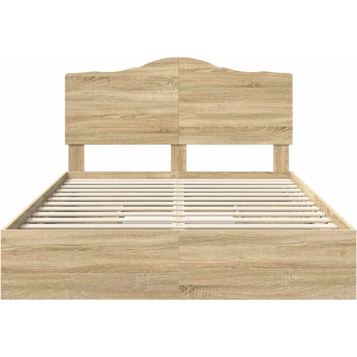 vidaXL Aufbewahrungsbett Sonoma-Eiche 140 x 200 cm Holzwerkstoff 3413501 – Bild 7