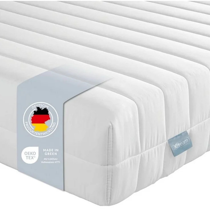 XDREAM Pure | Orthopädische 7-Zonen Kaltschaummatratze mit Öko-Tex Zertifikat | Rollmatratze | Made in EU | Härtegrad 3 (H3) |80x200 cm – Bild 4
