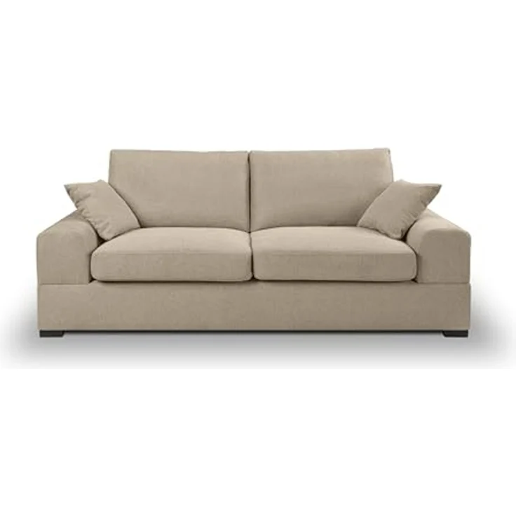 Ecksofa (B/H/T: 221x90x93 cm) in Beige – Bild 3