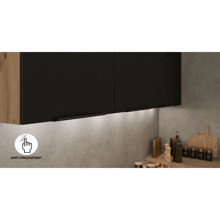 Winkelküche ARIA K-AR ECKE 1 - 215 x 220 + 120 cm Anti Fingerprint Küchenzeile Küchenblock Singleküche Einbauküche Küche Eckküche – Bild 6