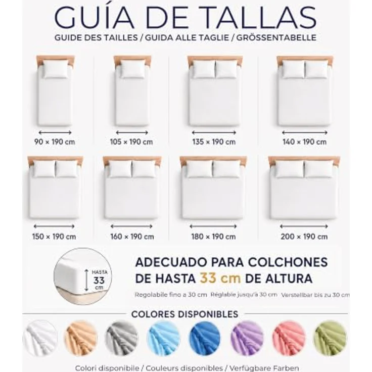 Degrees Home - Collection - Spannbettlaken – 100% Polyester, Hochwertige Mikrofaser, Rundum-Gummizug, Atmungsaktiv & Pflegeleicht, Oeko-Tex Standard -105x200x33– Grün – Bild 5