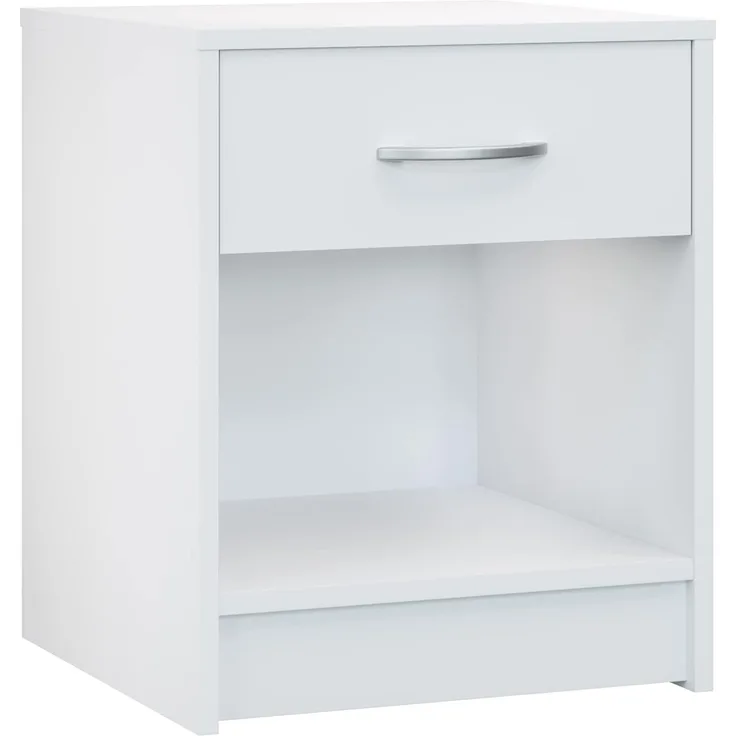 CASARIA® Nachttisch mit Schublade 50cm Weiß