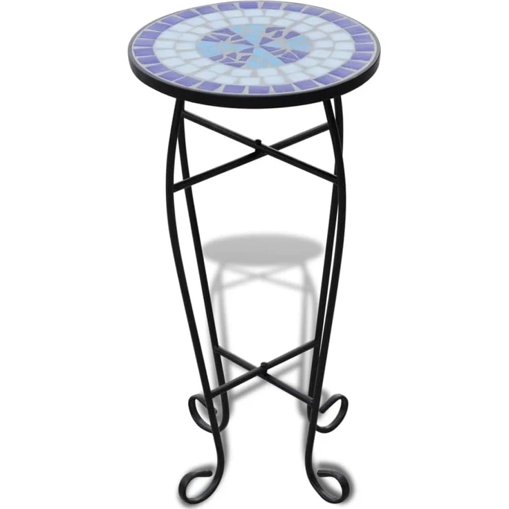 vidaXL Beistelltisch, Mosaik, Blau, 30 x 60 cm – Bild 1