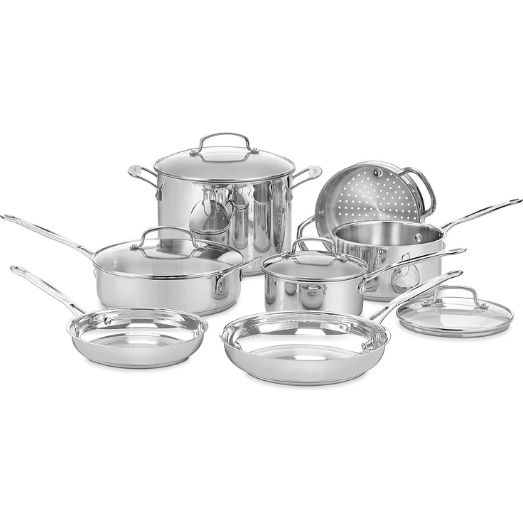 Cuisinart 77–11 G Chef 's Classic Edelstahl 11-TLG. Kochgeschirr Set – Bild 1