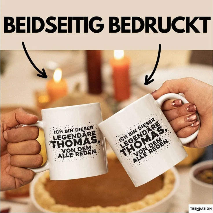 Trendation Tasse Thomas Tasse Ich Bin Dieser Legendaere Thomas, Von Dem Alle Reden Gesc, Keramik – Bild 2