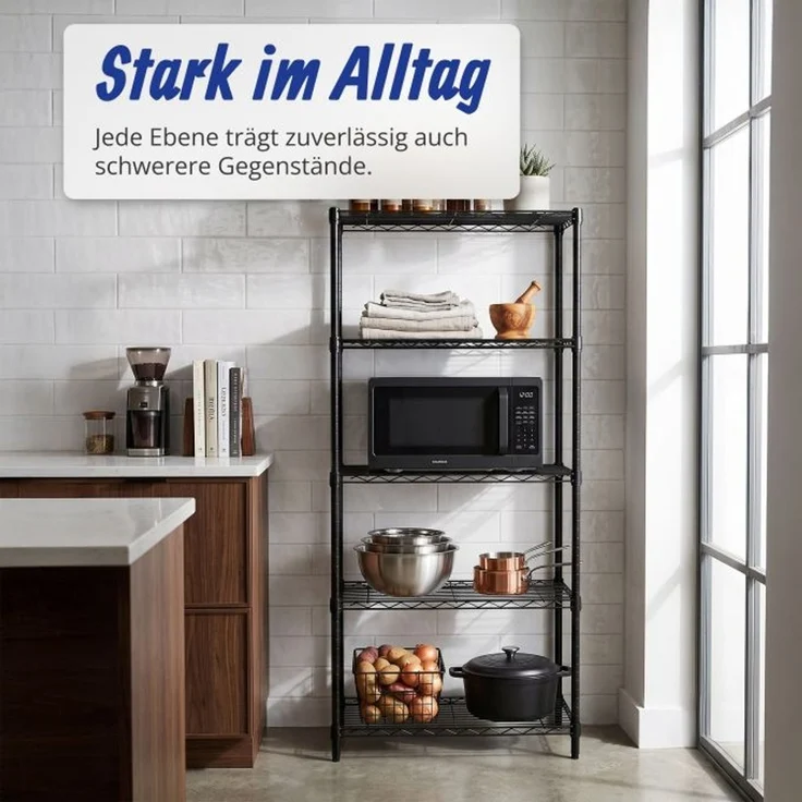 Relaxdays Metallregal Drahtgitter – Bild 2