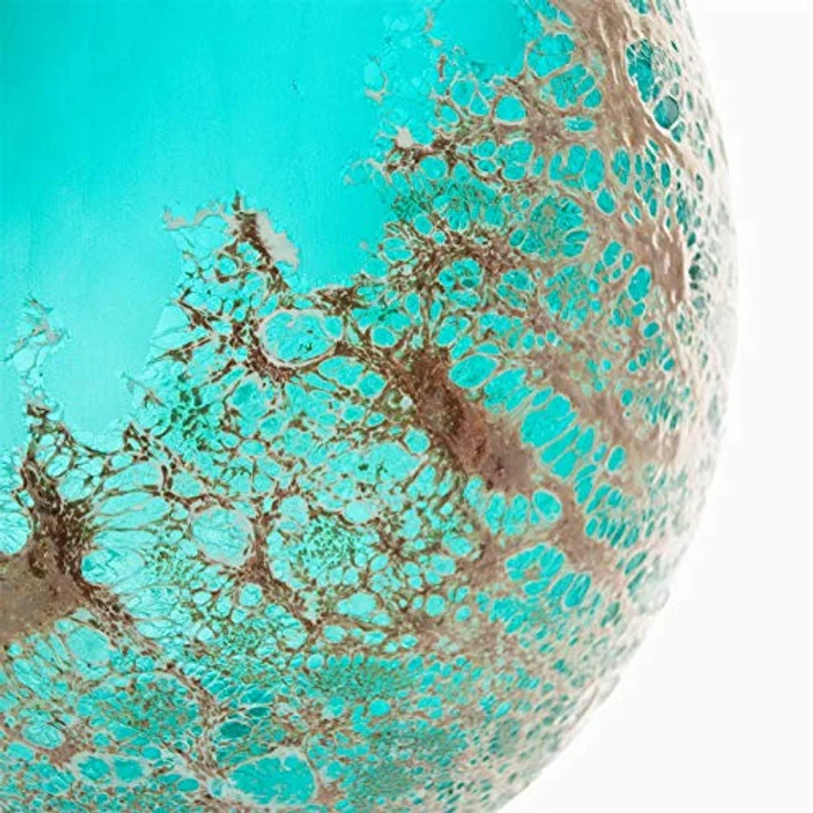 NTK-Collection Vase Ocean XL, Dekovase Tischvase in Türkis und Gold, 26,3 cm – Bild 5