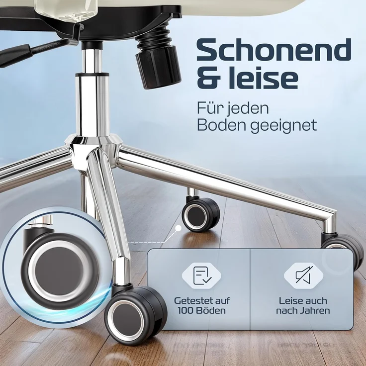 CLOUVOU BrightSeat Bürostuhl Ergonomisch [TESTSIEGER] Schreibtischstuhl 100% individuell einstellbar | Büro Stuhl & Gaming Stuhl | Computerstuhl Home Office Chair Ergonomic | Drehstuhl 150 kg – Bild 6