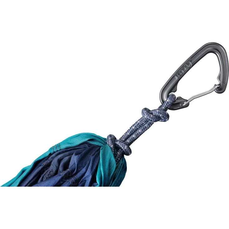 ENO Hängematte DoubleNest, leicht, schwarz-blau-grün,  
290x192 cm – Bild 4