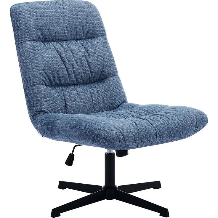 Vente-unique - SELENDO - Sessel mit gerader Rückenlehne - Metall - Blau - 68 x 77 x 104 cm – Bild 4