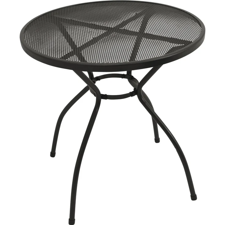 DEGAMO Gartentisch CLASSIC, 70cm rund, Stahl + Streckmetall anthrazit – Bild 7