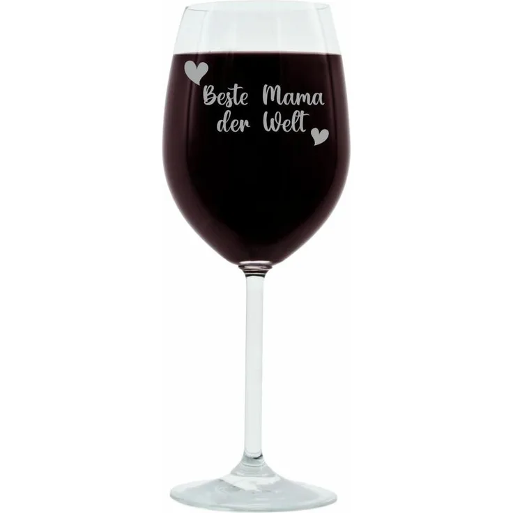Leonardo Weinglas, Geschenk Stimmungsglas mit Gravur, Moodglas, Beste Mama der Welt, Bold, 400 ml