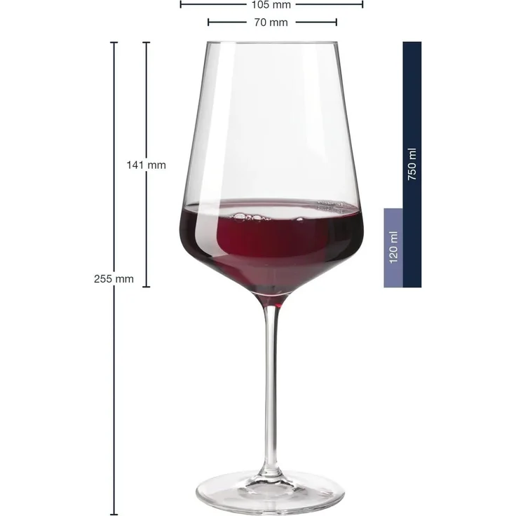 Leonardo PUCCINI Rotweinglas Bordeauxglas 750 ml 6er Set – Bild 3